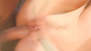 Vampish blonde Hottie blows cock and gets it deepthroat into on th lawn