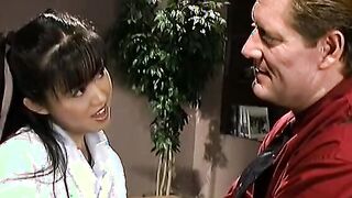 Hottie little perky tit chinese gets her cunt licked and fuck by rough white penis