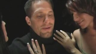 Bae blonde give dude bj during group sex then gets drilled