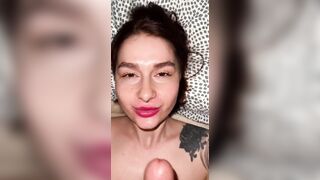Night sex from a lovers and facial creampie KleoModel