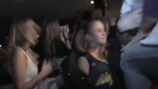 Coed lesbian toys snatch as everyone watches