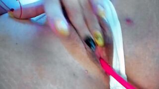 Beauty Colombian otaku webcamer with glasses and inked shows you how freaky she is into her
