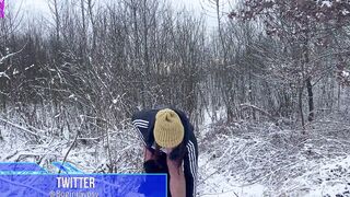 Rough fucking on the snow!!
