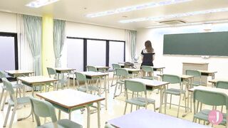 Animated lover waiting inside the classroom
