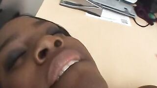 Long butt african bimbos tease each other's snatch with various sex dildos