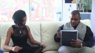 Black Hand Job - African Teenie Bugatti Fucks African Penis For Beauty
