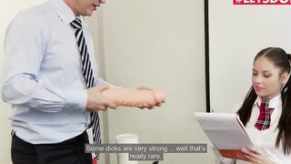 Inexperienced School Girl Rebecca Volpetti Gets Done For Some Hottie Anal Sex With The Principal - LETSDOEIT