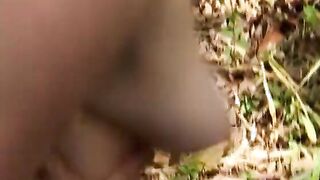 Young Women gets banged! rough outdoor