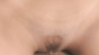 Desired incredible sexy blonde whore gets her vagina licked and drilled on the big bed