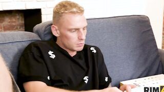 RIM4K. Twister is just a pretext for the red-haired chick to have sex
