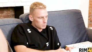 RIM4K. Twister is just a pretext for the red-haired chick to have sex