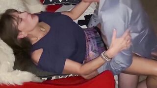 My Cuckie Jerks-Off As His Friend Fucks Me... Agness