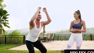 MYLFEX.com | Yoga Professor has Another Exercise with her Assistant, Chloe Amour, Brad Sterling