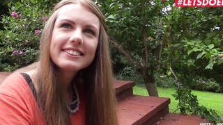 LETSDOEIT - This Playful Tiny Boobs Vixen Plays With Herself For The First Time On Camera