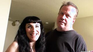 REAL OLD LOVERS WITH BUSHY WIFEY AND SMALL COCK DUDE AT CASTING