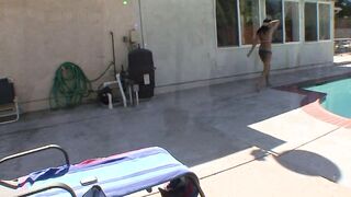Dark Hair Bae offer blowjob and gets bent over and nailed doggy style