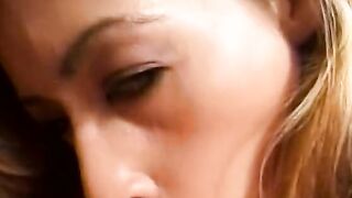 Hungry whore orally pleasures her man