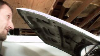 Incredible soak little cunt on this Bombshell perky tit dark hair gets drilled with cock