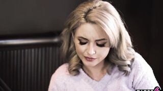 Angry dad fucks his slim teenie step-daughter Lola Fae inside her mouth and anal