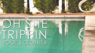 #OhSheTrippin: Abby Adams - Blonde Barely Legal Creams On Long Ebony Dick