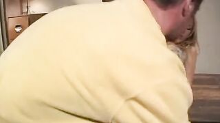 Beauty blonde spreads her legs and gets her soak cunt tasted