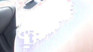 Blonde masturbates into the vehicle for a Bae amateur