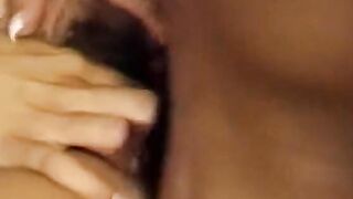 Young black bitch takes a big dick