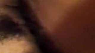 Young black bitch takes a big dick