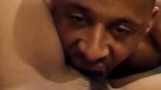 Young black bitch takes a big dick