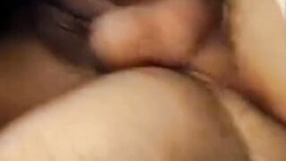 Young black bitch takes a big dick