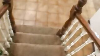 Vulgar tall whore gets naked and riding huge cock inside Hottie pov action