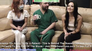 Bratty Orphan Cheerleader Blaire Celeste Required Sports Physical At Doctor Tampa & Nurse Stacy Shepard Gloved