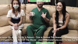 Bratty Orphan Cheerleader Blaire Celeste Required Sports Physical At Doctor Tampa & Nurse Stacy Shepard Gloved