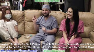 Bratty Orphan Cheerleader Blaire Celeste Required Sports Physical At Doctor Tampa & Nurse Stacy Shepard Gloved
