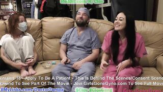 Bratty Orphan Cheerleader Blaire Celeste Required Sports Physical At Doctor Tampa & Nurse Stacy Shepard Gloved