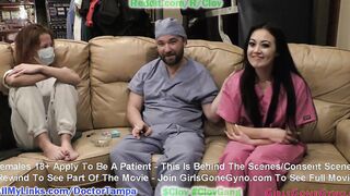 Bratty Orphan Cheerleader Blaire Celeste Required Sports Physical At Doctor Tampa & Nurse Stacy Shepard Gloved