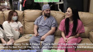 Bratty Orphan Cheerleader Blaire Celeste Required Sports Physical At Doctor Tampa & Nurse Stacy Shepard Gloved