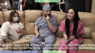 Bratty Orphan Cheerleader Blaire Celeste Required Sports Physical At Doctor Tampa & Nurse Stacy Shepard Gloved