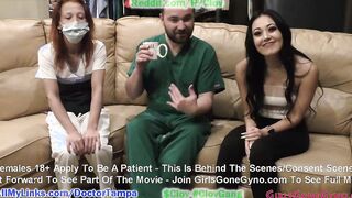 Bratty Orphan Cheerleader Blaire Celeste Required Sports Physical At Doctor Tampa & Nurse Stacy Shepard Gloved