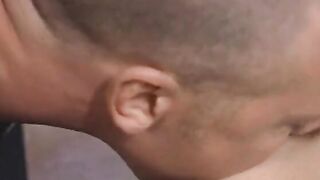 Hoe with incredible sexy melons deep throats and takes cock inside classroom