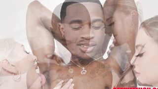 Huge Cock Damion Dayski Gets Rimmed By 2 Big Boobed Blondes