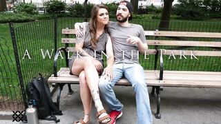 A day inside the park with voluptuous lover