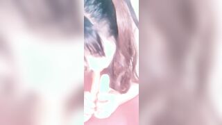 Carrots and toy sucking off