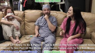 Become Doctor Tampa For Bratty Orphan Cheerleader Blaire Celeste Required Sports Physical With Nurse Stacy Shepards