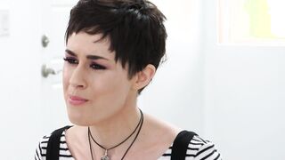 DOEGIRLS - (Olive Glass) - Huge Boobies milf Plays With Her Unshaved Twat Until She Jizzes Rough