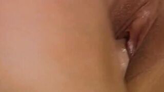 Vulgar beauty blows and riding penis and give bj before getting jizz on her face