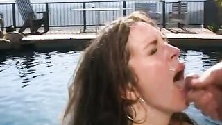 Turned On nympho with tight body handles 2 dicks during double penetration fucking