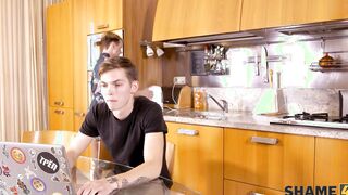 SHAME4K. Boy is used to jerking off to hot cougar but its time to act