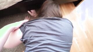 Step sister stuck again and thanked step brother twice