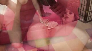 Gigantic big black dick Slips Deep Inside Big Tit Dark Hair PAWG Twat